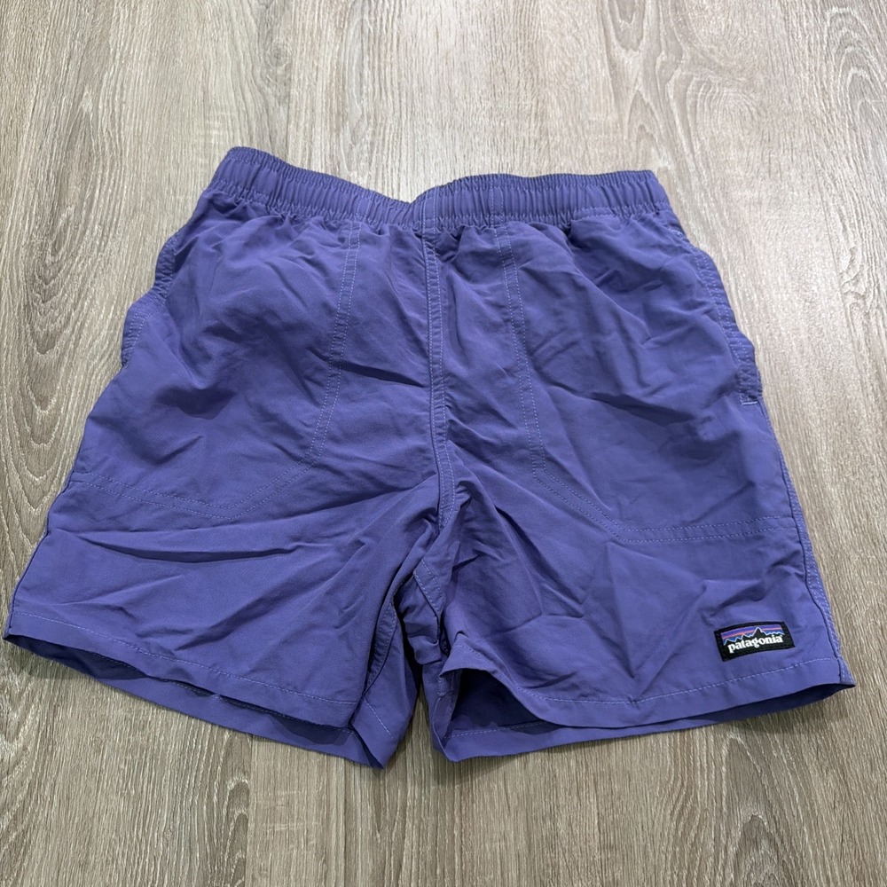 Patagonia Baggies 5" Kids Size L(12) Lined Aquatic Shorts 'New Navy' NWOT